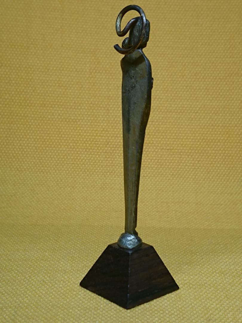 宗教美術　キリスト　金属　イタリア　置物　インテリア　工芸品　美術品　A2898