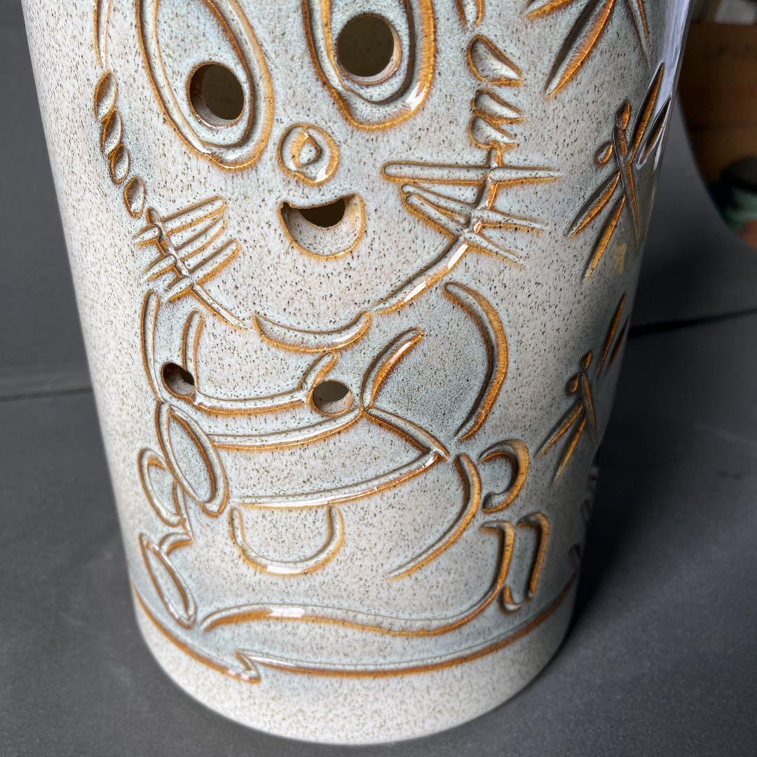 信楽焼傘立て  うさぎ 高さ４２cm