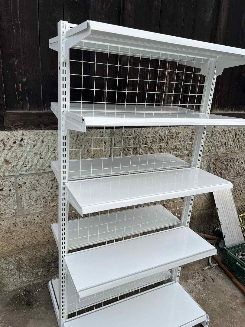 「業務用」両面什器 店舗展示棚 W90×H180×D70 店舗什器 陳列棚