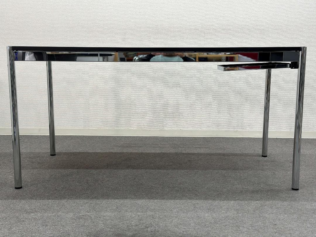 USMハラー■ミーティングテーブル　白　W1500　ペントレイ付　会議　オフィス