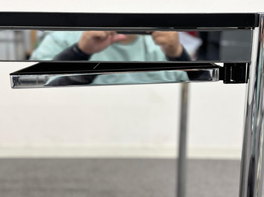 USMハラー■ミーティングテーブル　白　W1500　ペントレイ付　会議　オフィス