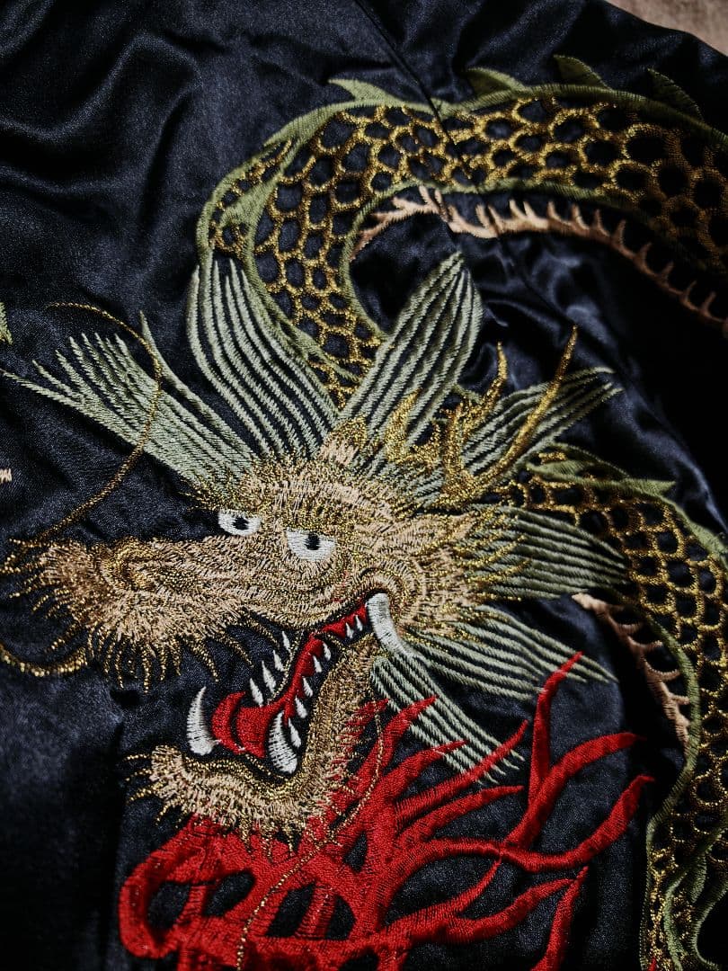 Hoshihime 龍日本限定 スカジャン サテン unisex vintage