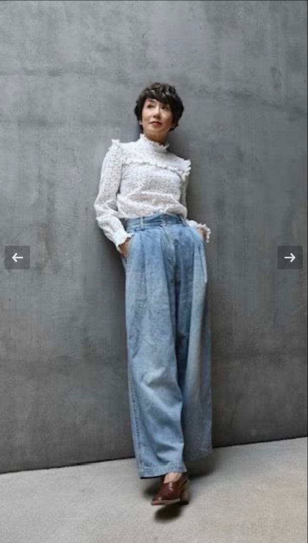 【新品未使用】yunahica×chieko ユナヒカ ワイドデニム０