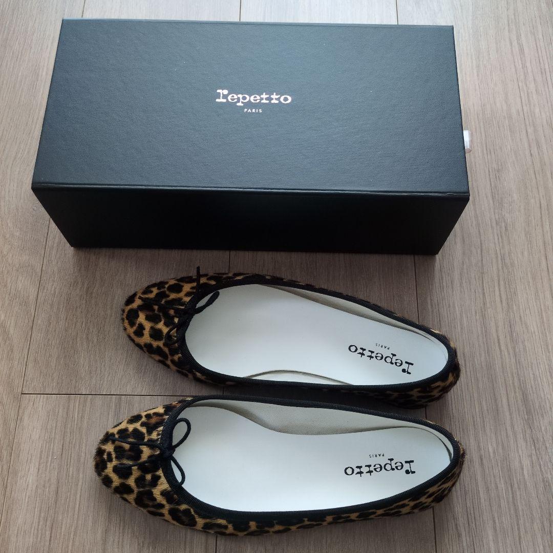 Repetto ヒョウ柄 バレエシューズ