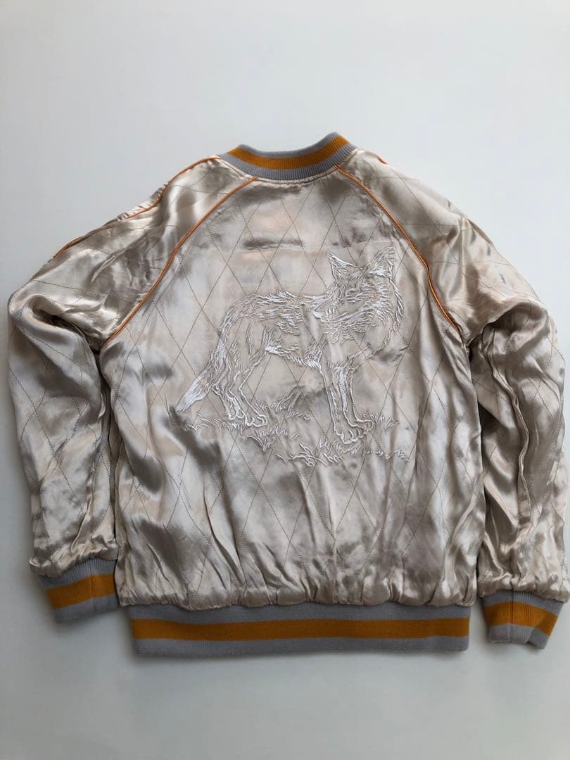 旧ドゥニーム　スカジャン 鷹刺繍 ネイビー