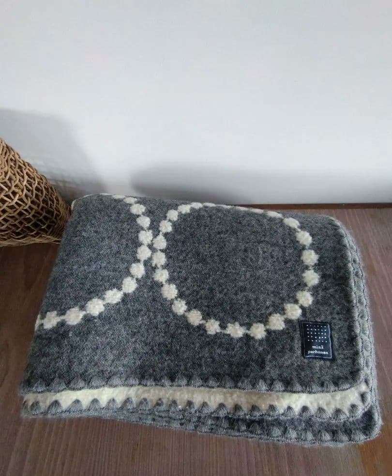 ミナペルホネン　ブランケット　タンバリン グレー