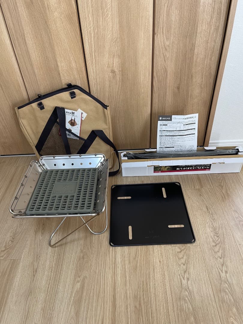 新品  peak 焚火台＋キャリーケース+ベースプレートスタンドL/M