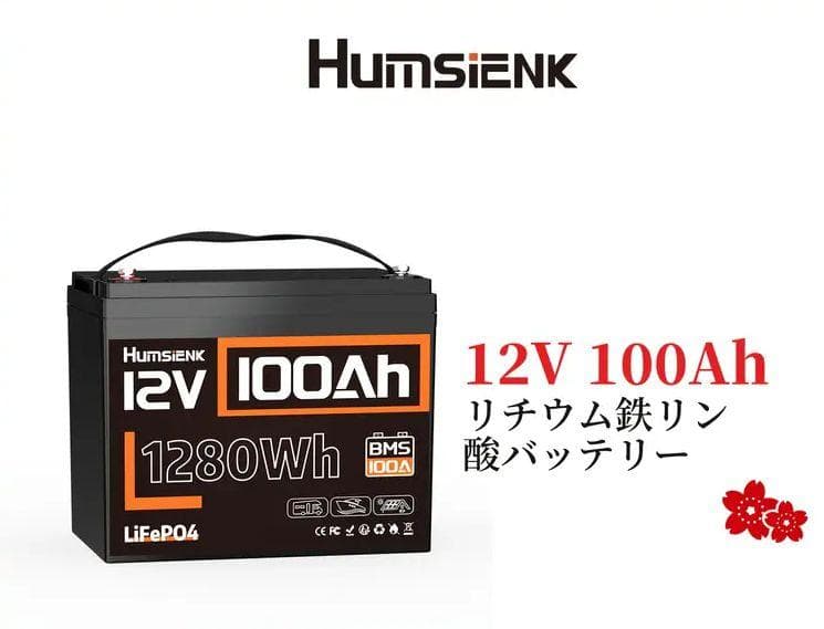 大容量!! リン酸鉄リチウムイオンバッテリー 12v 100ah 1280Wh