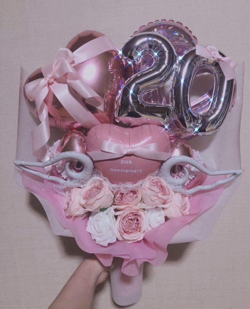 バルーンブーケ　バルーンギフト　成人式　卒業　成人式ブーケ　祝花　花束