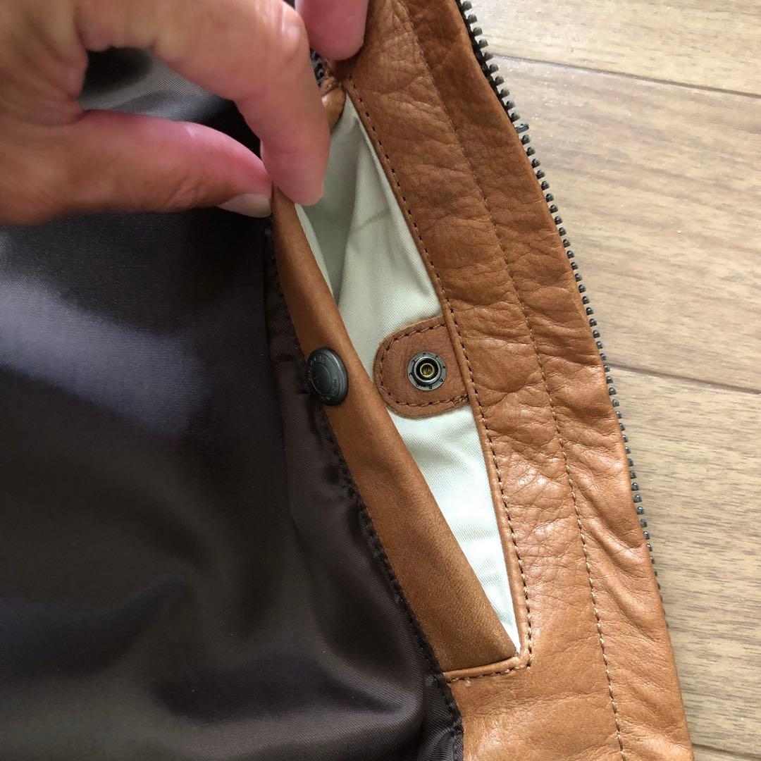 【良品】COACH コーチ レザージャケット キャメル シングル 牛革 XS