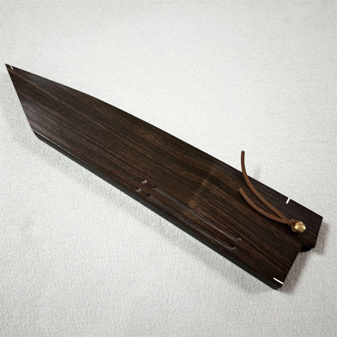 黒檀 高級銘木 切付牛刀240 切付牛刀8寸 切付 牛刀 和包丁 木鞘 ケース