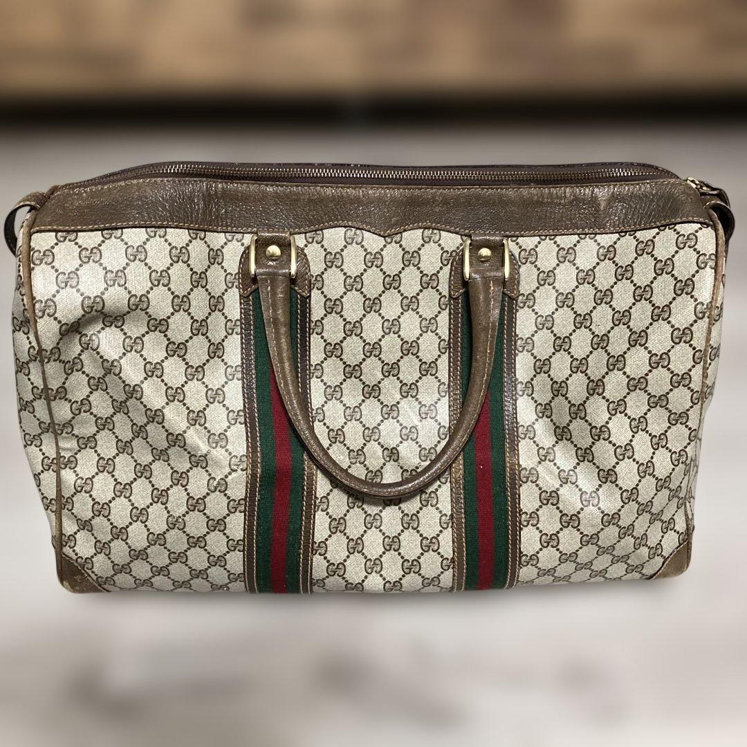 オールドグッチ、ボストンバッグ