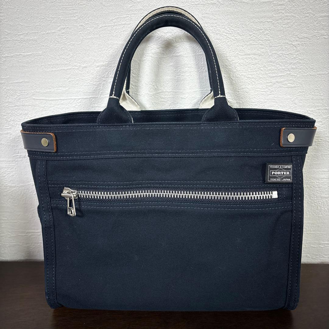 ポーター　トートバッグ　ネイビー