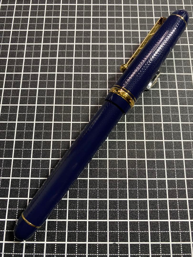PILOT CUSTOM74 Dark-Blue 網目　万年筆　字幅M