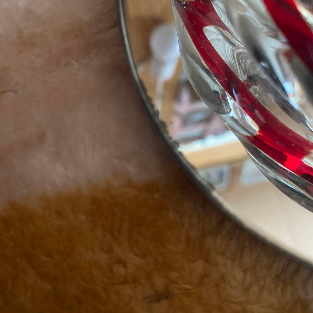 ベネチアンガラス ムラーノ エッチングミラートレイムラーノガラス水差しデキャンタ