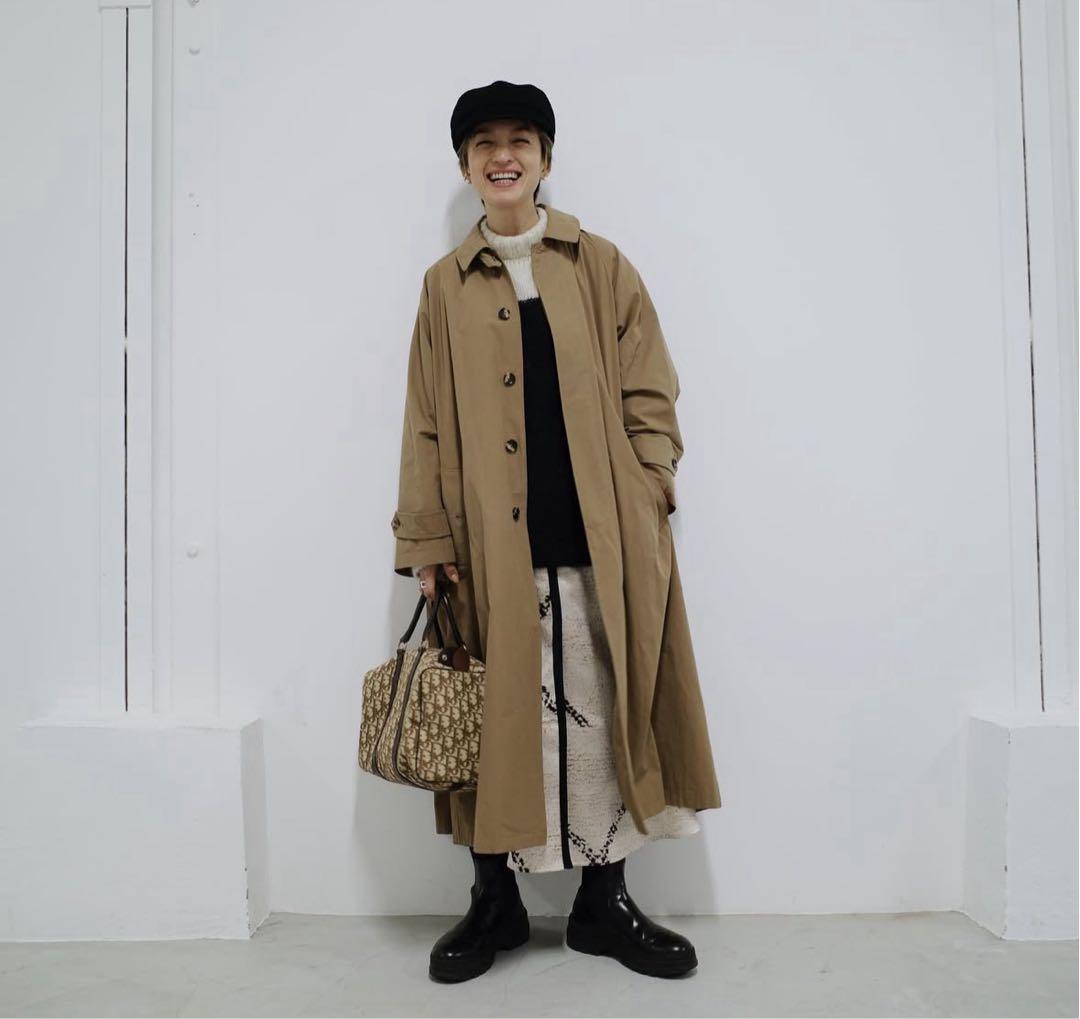 新品　oblekt×高山都　ステンカラーコート