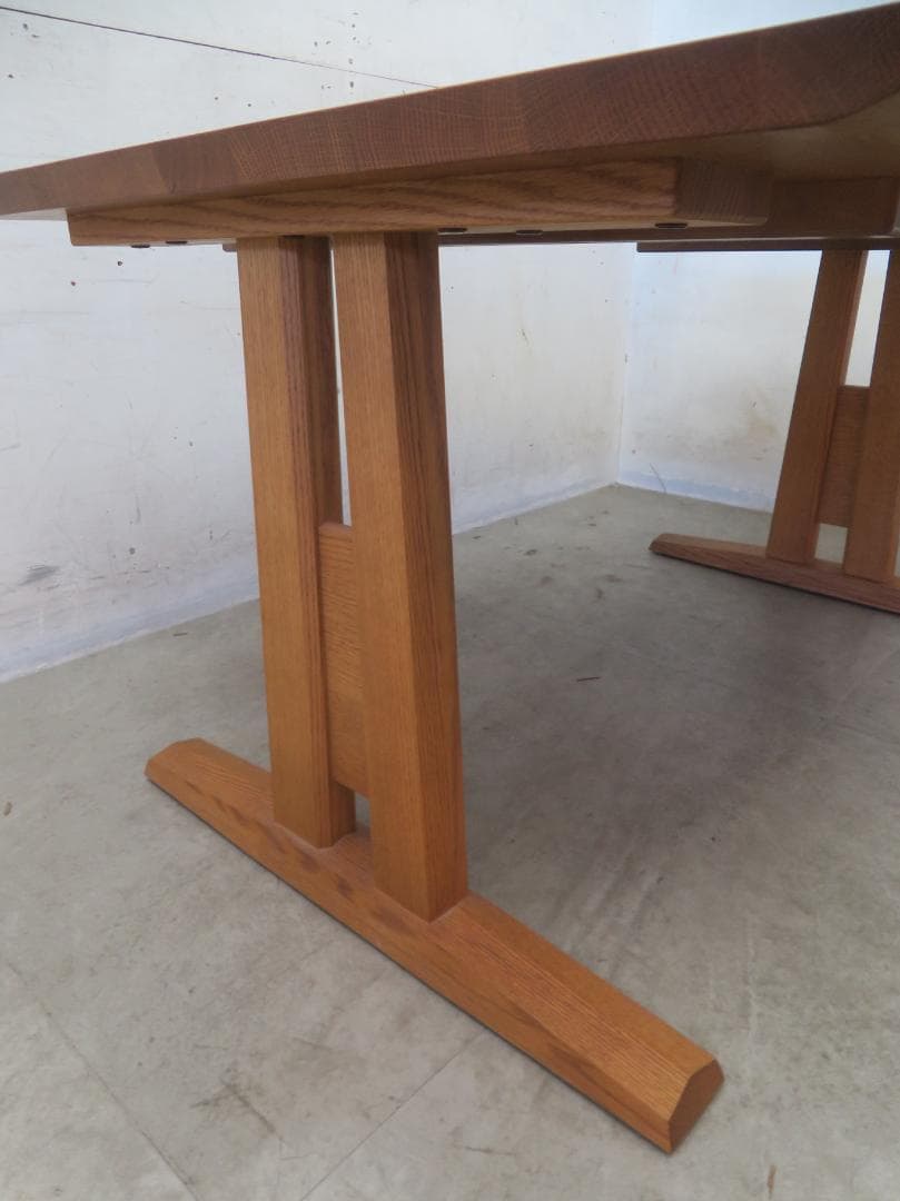 美品■シラカワ木工■飛騨高山■オーク材■和モダンデザイン■ダイニングテーブル■