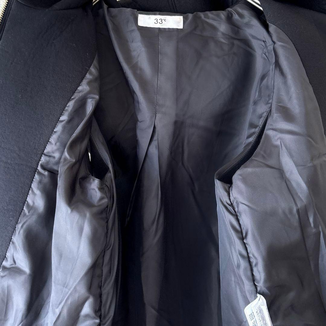 大人気✨美品 33℃ ボンディング切替 フード付き ダウンベスト 黒 M 金金具