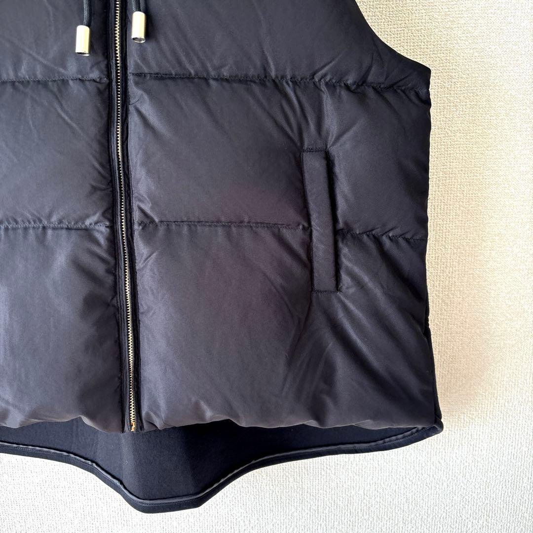 大人気✨美品 33℃ ボンディング切替 フード付き ダウンベスト 黒 M 金金具