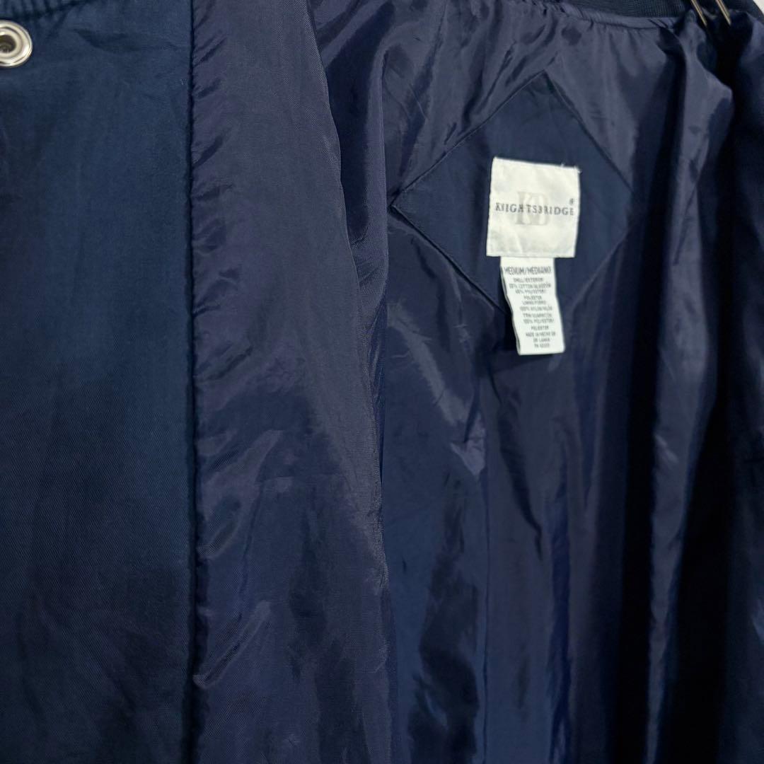 KNIGHTSBRIDGEダービージャケットMネイビー90s短丈ブルゾン