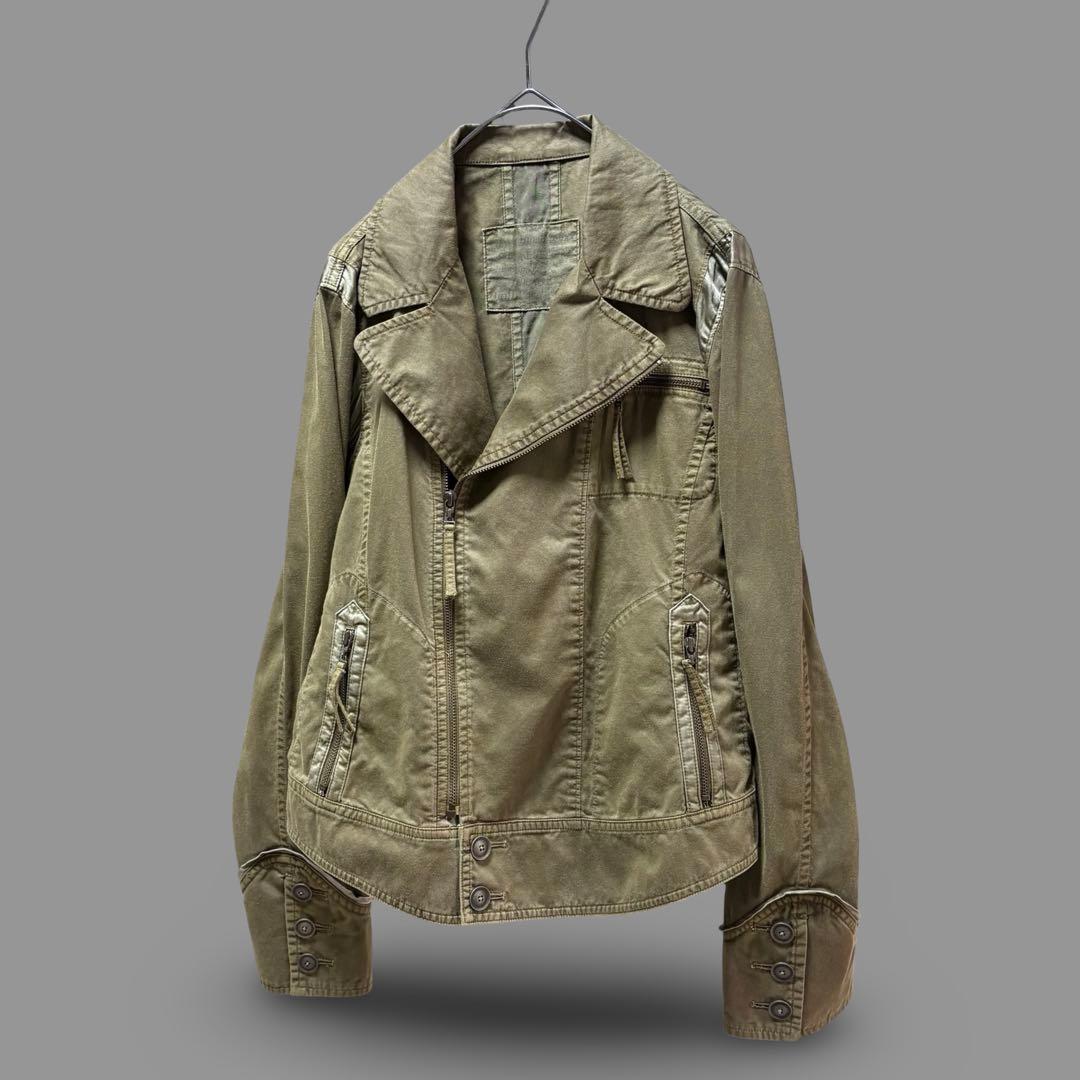 ジャケット・アウター Rare 00s Archive Short Cotton Riders JKT