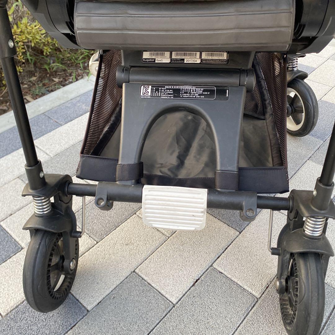 【良品】bugaboo bee5ベビーカー ブラック＆ライトグレー