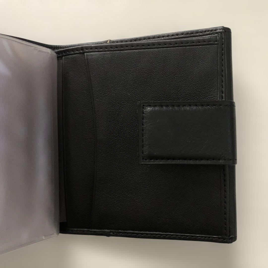 パロマピカソPaloma Picassoブラックレザー 二つ折り財布 新品未使用