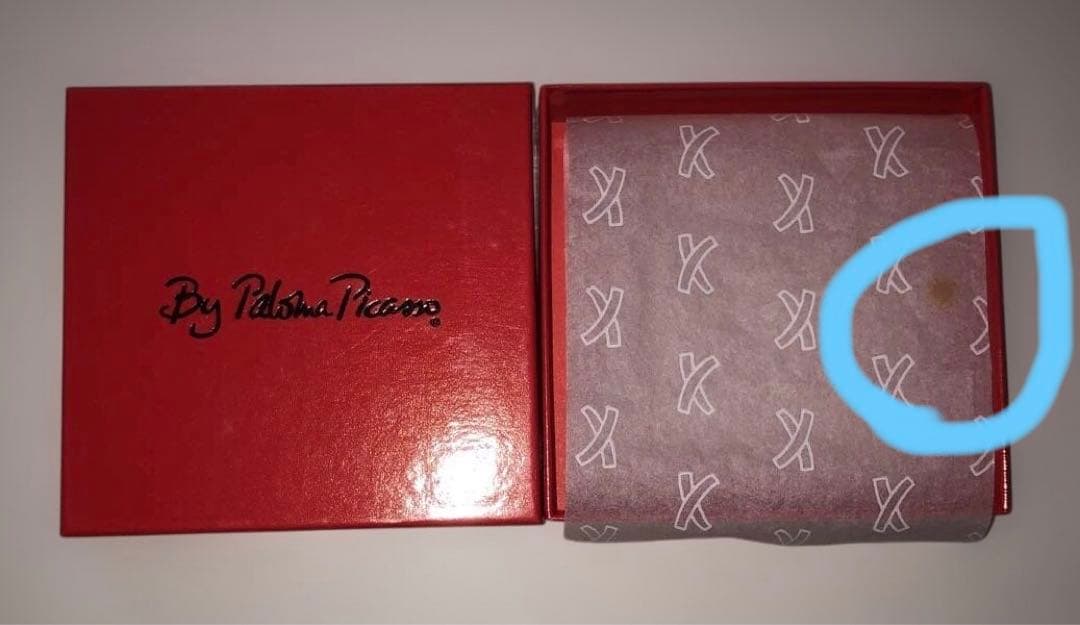 パロマピカソPaloma Picassoブラックレザー 二つ折り財布 新品未使用