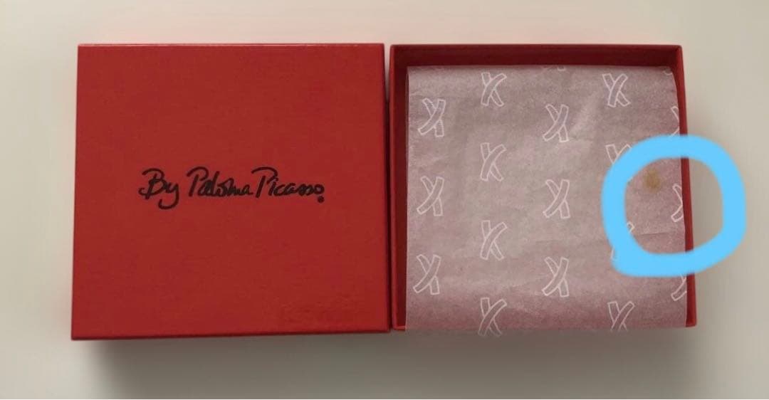 パロマピカソPaloma Picassoブラックレザー 二つ折り財布 新品未使用