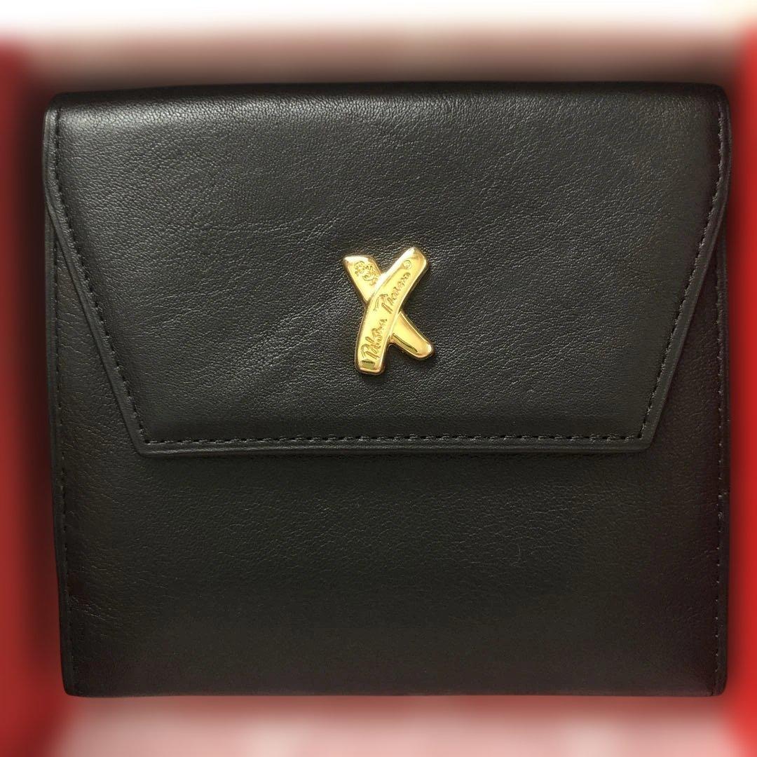 パロマピカソPaloma Picassoブラックレザー 二つ折り財布 新品未使用