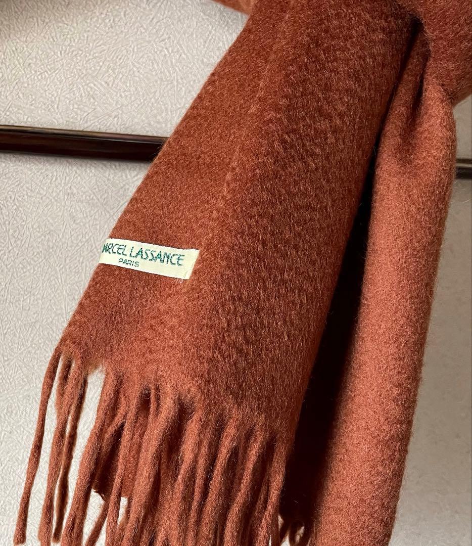 ★マドレーヌ　Ｍラサンス× ロロピアーナ カシミア100% 無地 マフラー