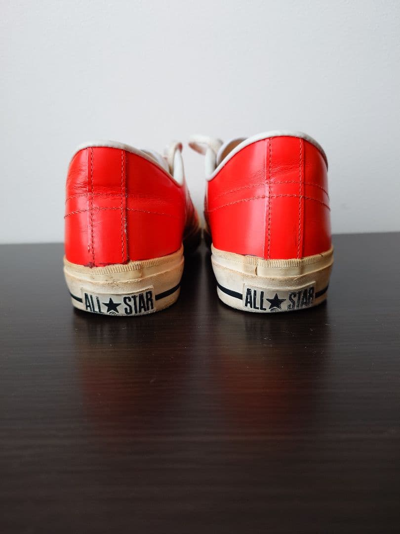 【コンバース ワンスター】 レザー 27cm オレンジ