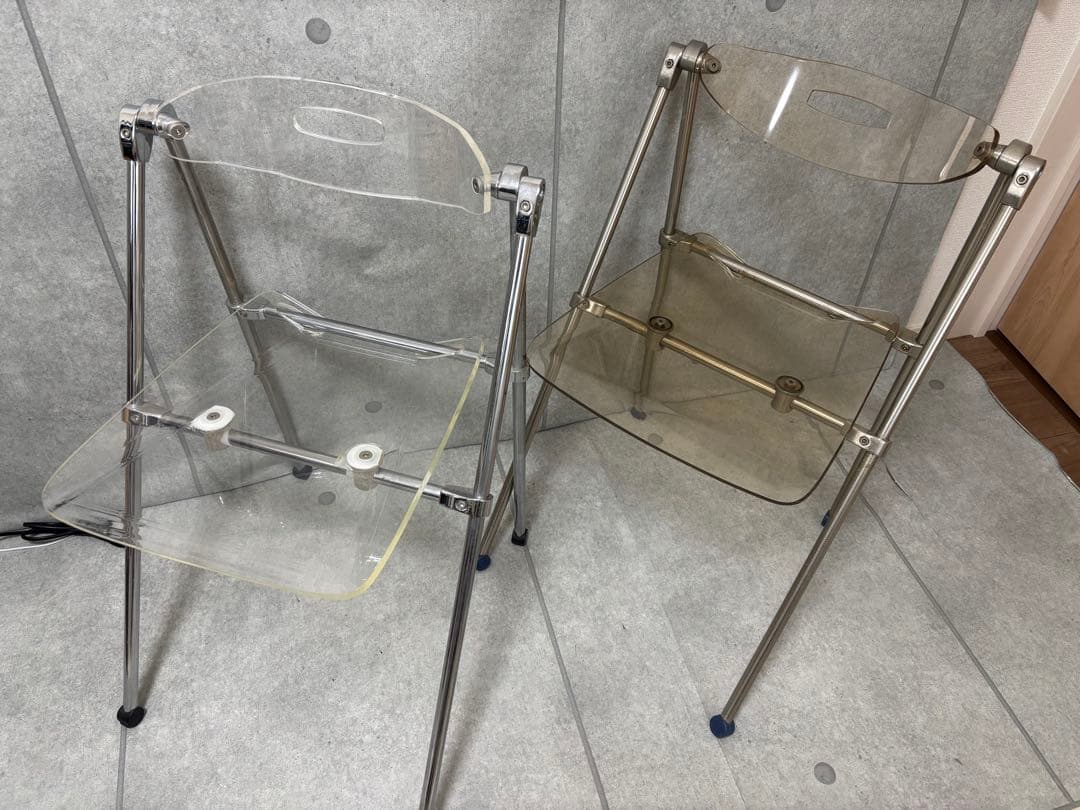 P*Y様 クリア　フォールディングチェア　2脚セット