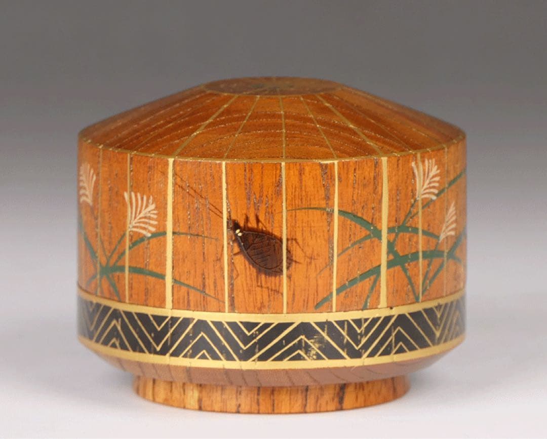 【駒澤利斎作 虫籠香合】 淡々斎 茶道具 裏千家 骨董 民藝 民芸 柳宗悦