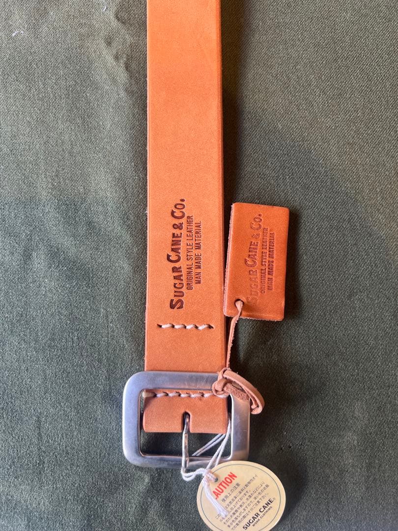 SUGAR CANE 定番ギャリソンベルト ベージュ　34 新品 未使用