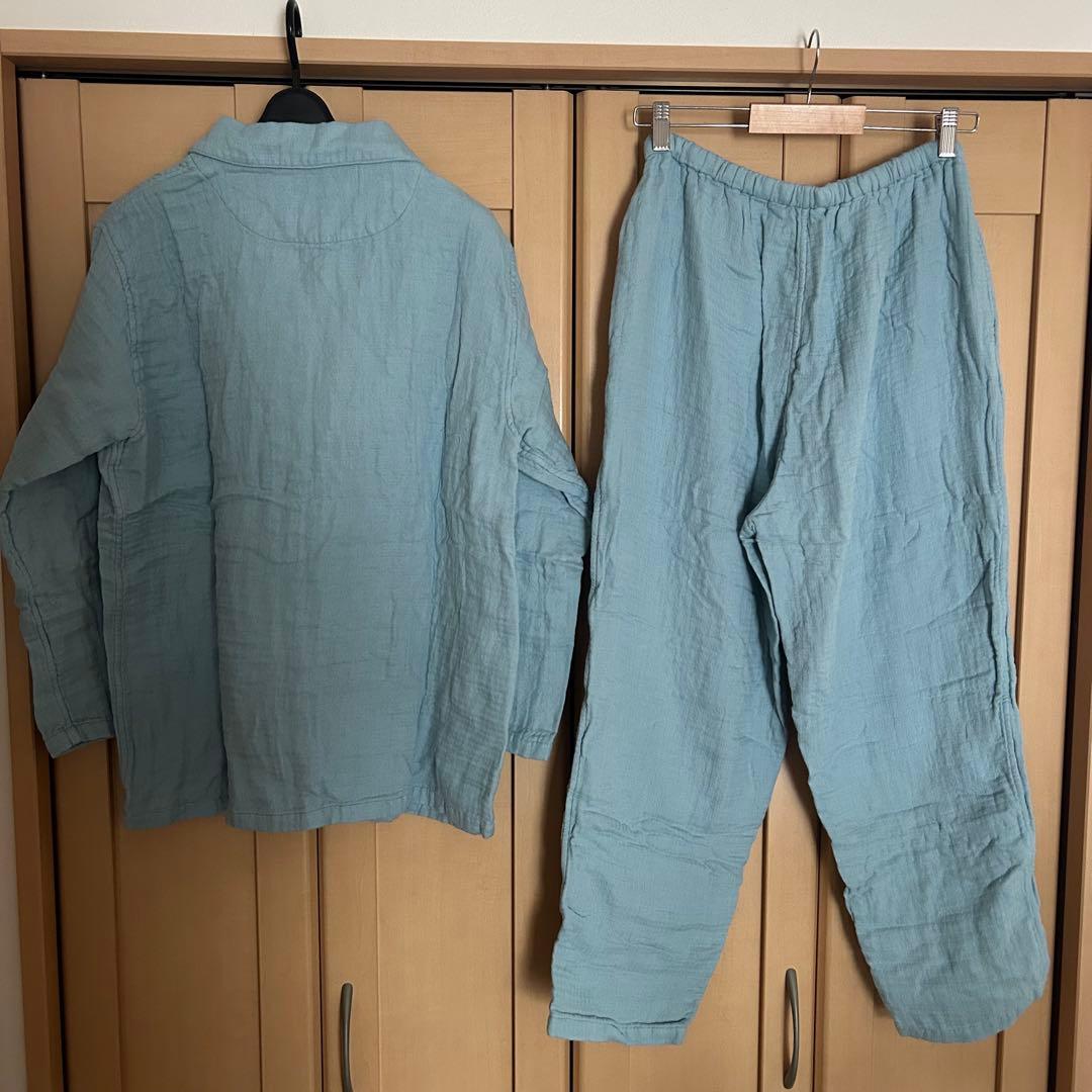 【新品タグ付】UCHINO マシュマロワッフルガーゼライト 快眠パジャマL 上下