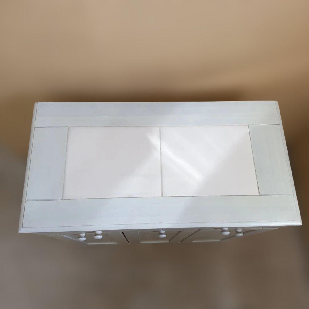 天然木 天板タイル ダストボックス 分別ゴミ箱 3分割 15L