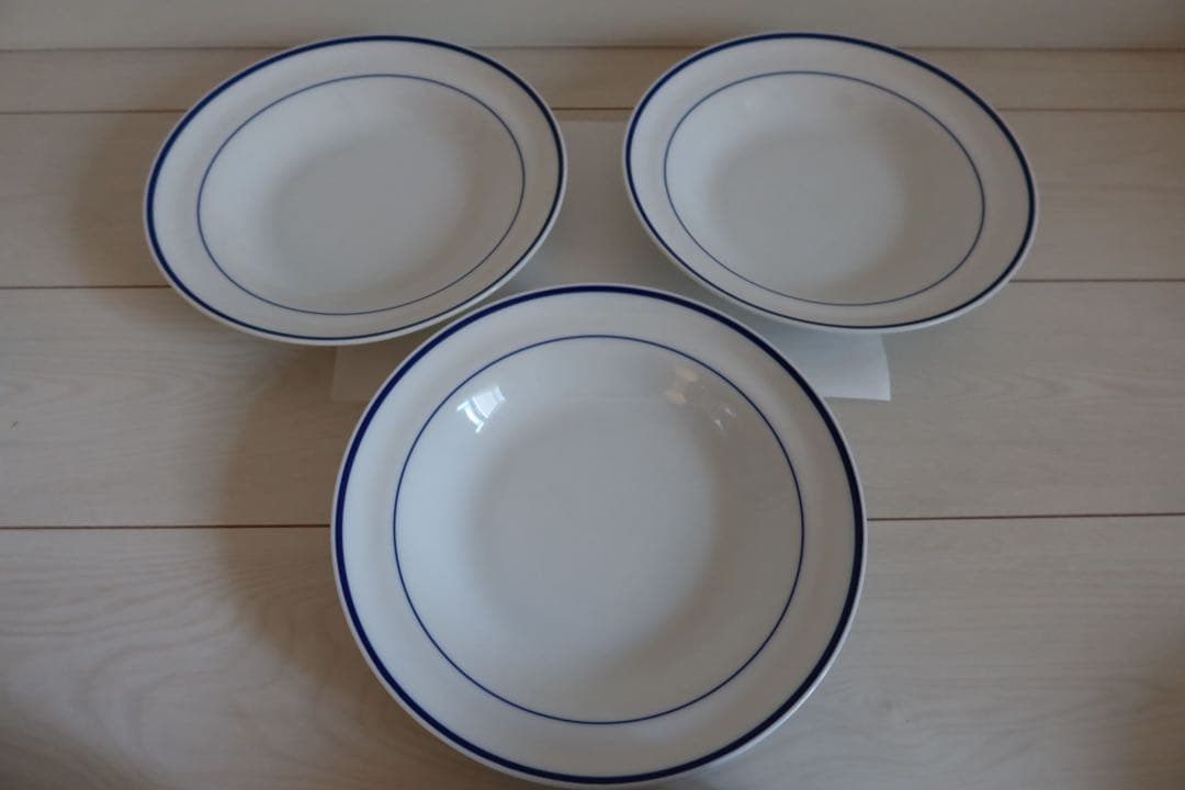 栗原はるみ プレート お皿 ゆとりの空間 ブルーライン 7枚セット
