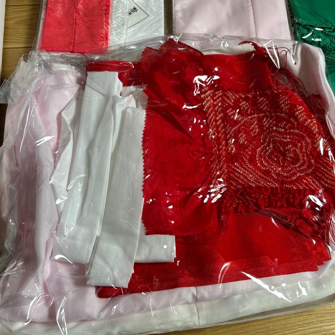 七五三　七歳　着物フルセット　紫　帯　小物一式　草履