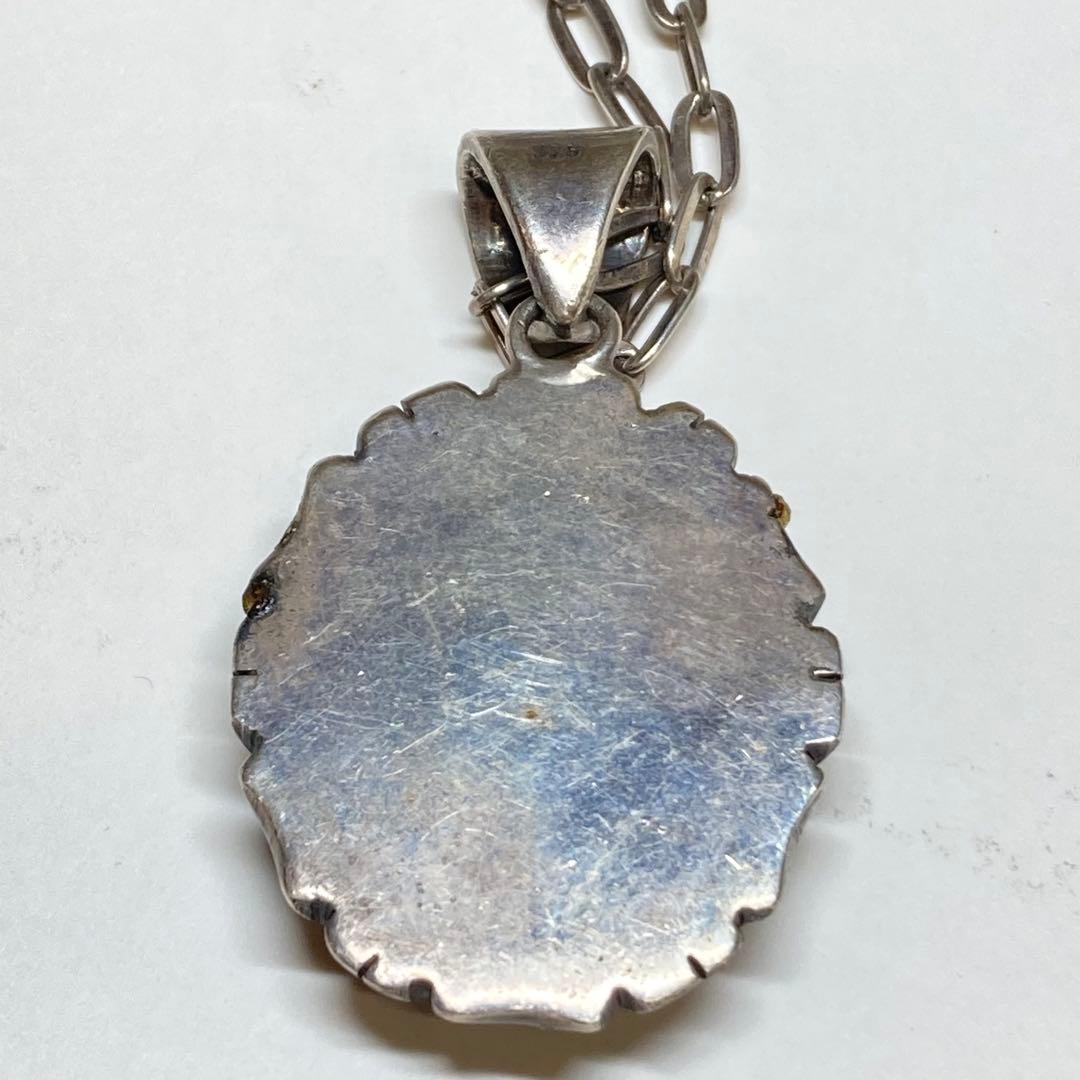 シルバーペンダント　ターコイズ　925刻印　 25g