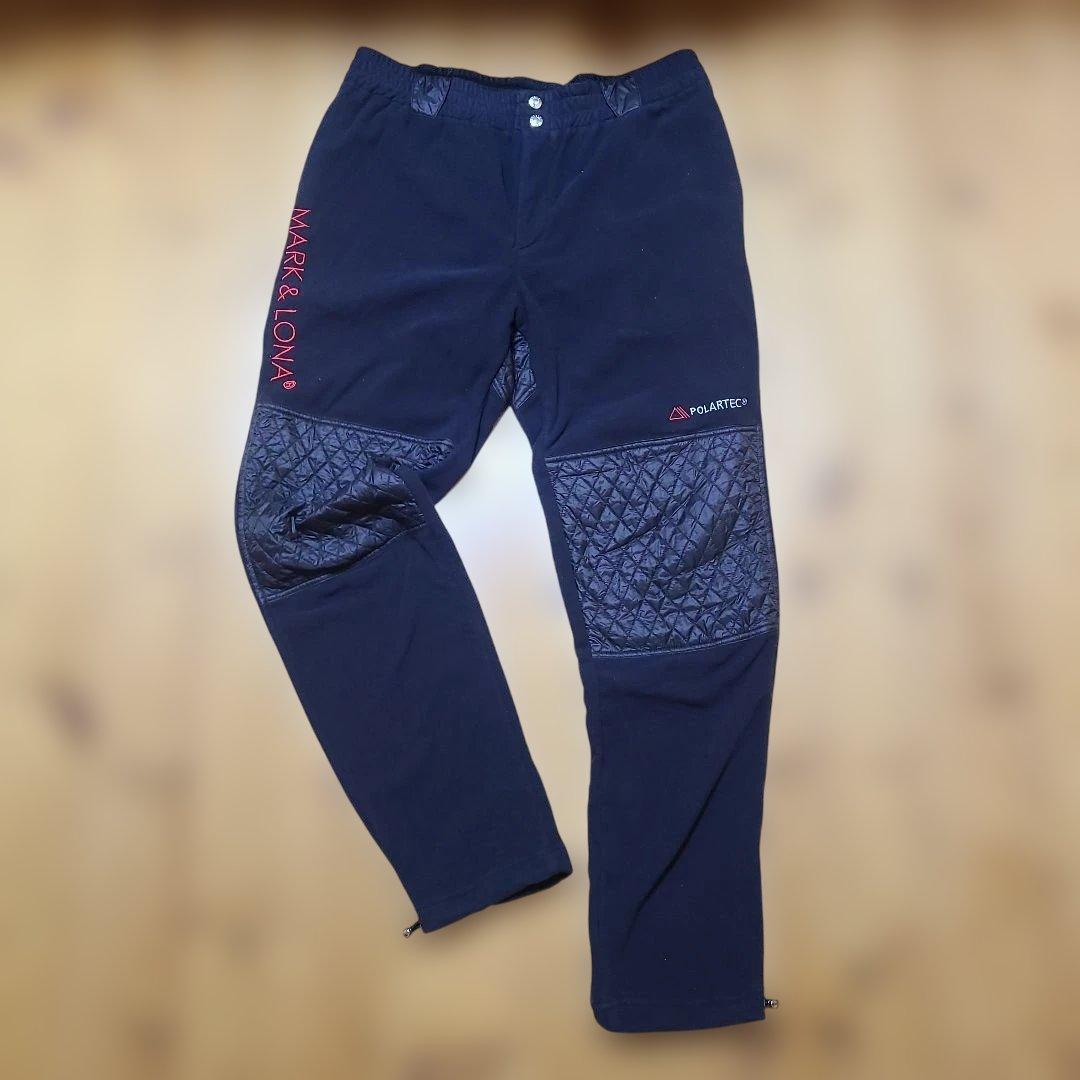 【美品】MARK & LONA ポーラテック ブラック パンツ 黒 サイズ50