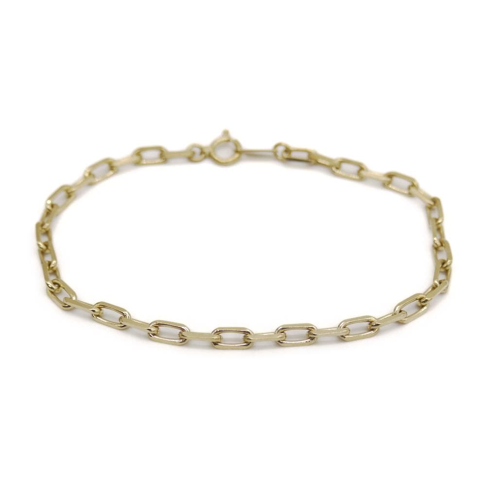 K18 ケーブルチェーン ブレスレット 18金 チェーン Y04832