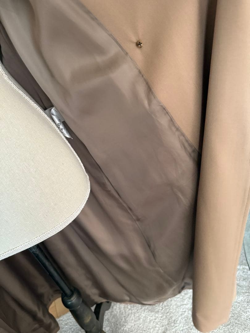 ドゥーズィエムクラス　ウールギャバトレンチコート