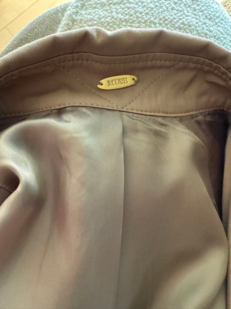 ドゥーズィエムクラス　ウールギャバトレンチコート