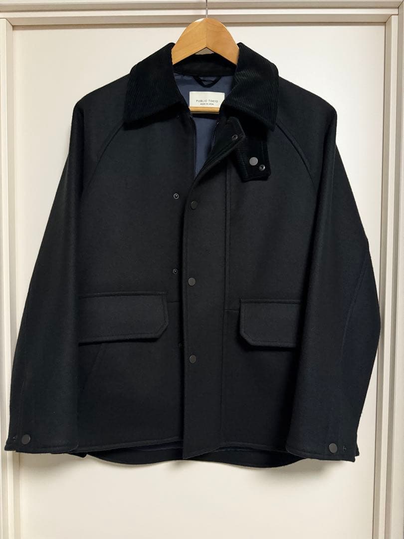 Super140s メルトンハンティングブルゾン　パブリックトウキョウ