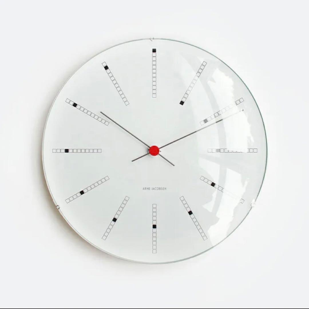 【新品】アルネヤコブセン バンカーズ ウォールクロック ホワイト　290mm