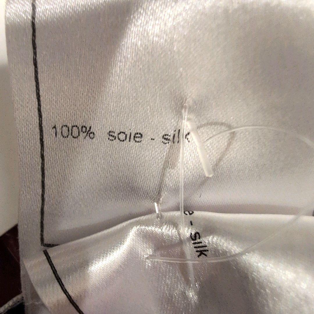 未使用✨️CHANEL フレアスカート シースルー シルク100% タグ付 M