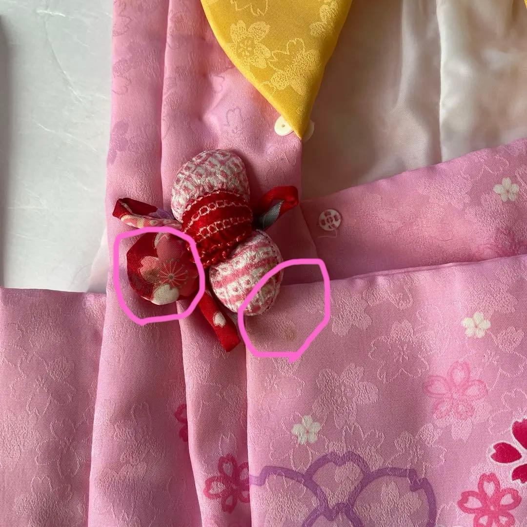 【着物クリーニング済】七五三着物&草履セット　3歳祝い着