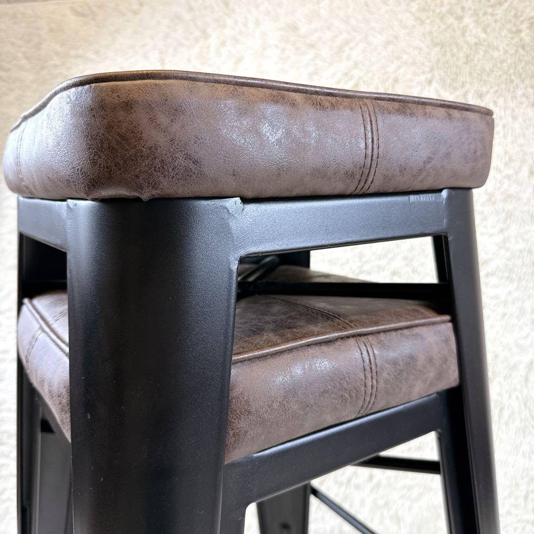 東谷　ハイスツール 椅子　スタッキング可 積み重ね　モダン おしゃれ　２脚セット