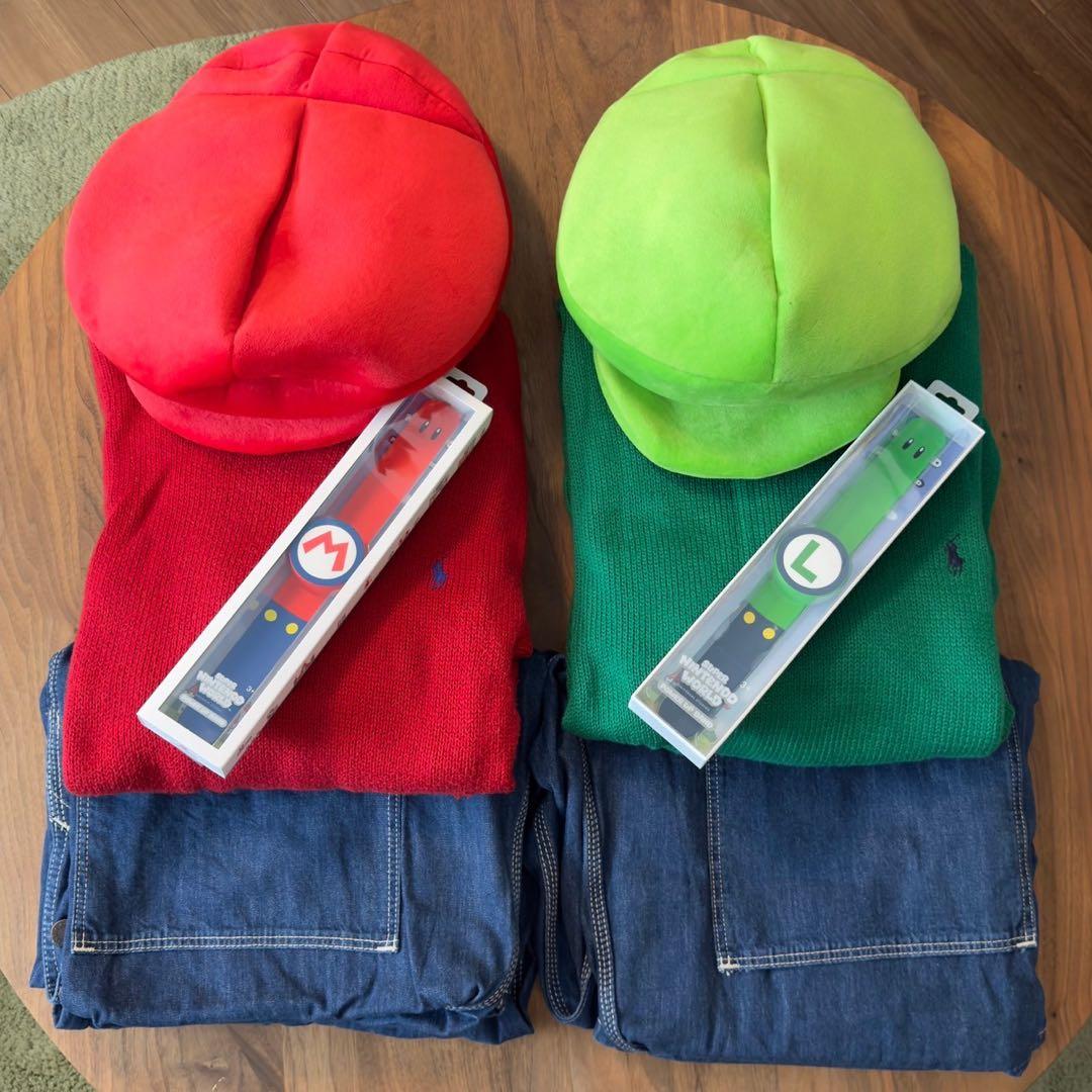 【セットでのバラ売り相談可】USJ マリオ　ルイージ なりきりコーデセット